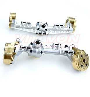 VITAVON Axle Housing with Alu#7075+Brass For Axial SCX10 III, Front & Rear