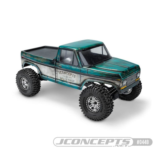 JConcepts 1979 Ford F-150 Tucked Rock Crawler Body (Clear) (12.3")