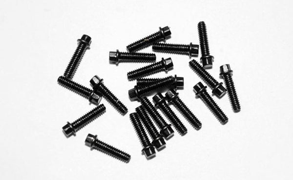 RC4WD Miniature Scale Hex Bolts (M2 x 8mm) (Black)