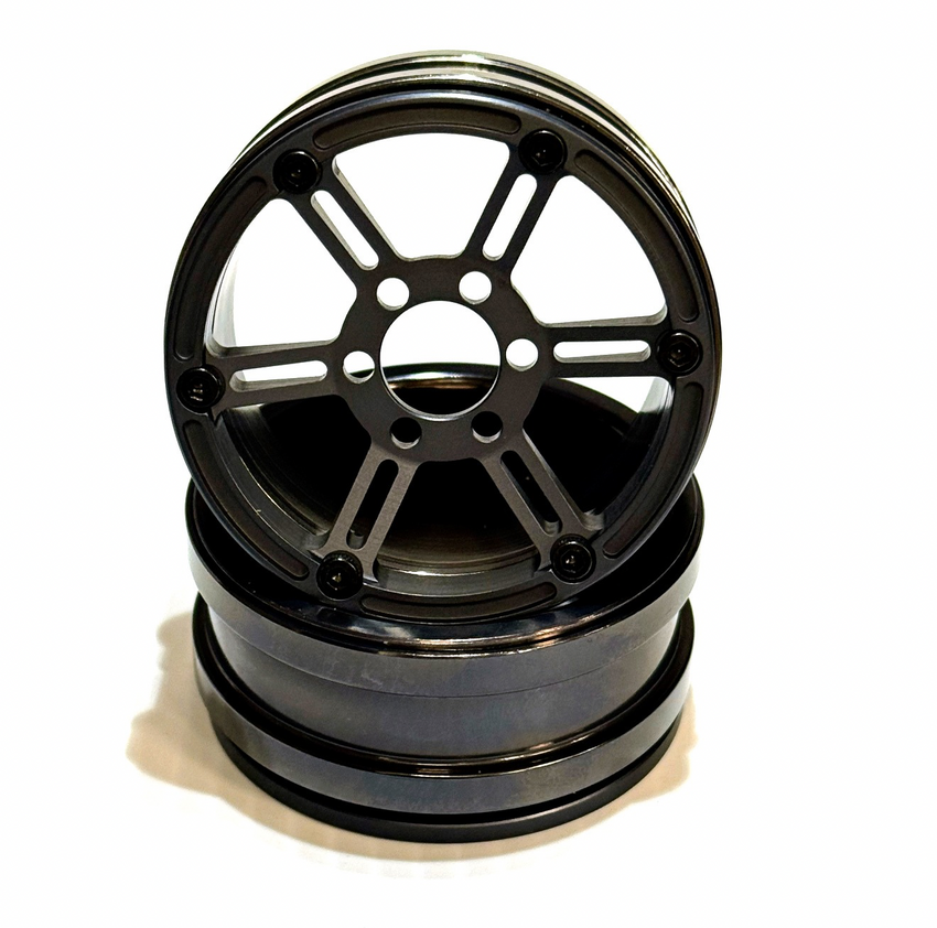 Dlux 1.9" Ultra High-Clearance Aluminum Beadlock Wheels, Narrow, (4)