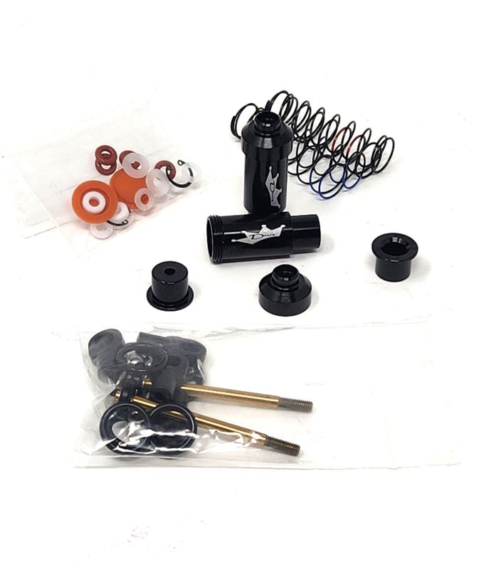 Dlux 80mm (Ultra Short) Shocks with Traxxas Rebuild Kits (4)
