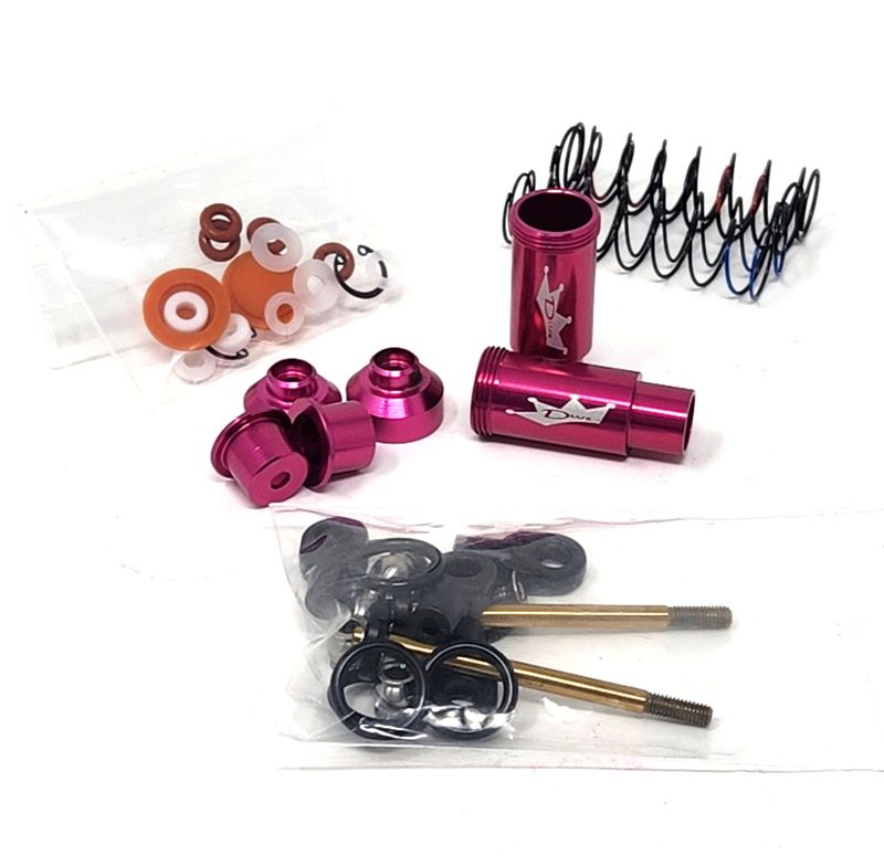 Dlux 80mm (Ultra Short) Shocks with Traxxas Rebuild Kits (4) – Key