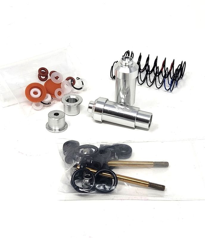 Dlux 80mm (Ultra Short) Shocks with Traxxas Rebuild Kits (4) – Key