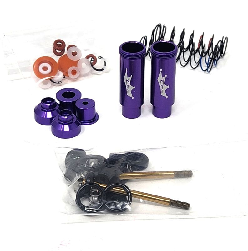 Dlux 92mm (Short) Shocks with Traxxas Rebuild Kits (4)