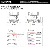 BM Hobby 1/24 1/28 FLD Adjustable Suspension Set BM RACING