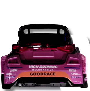 GT55 1/24 Scale Rally Hatchback-Style Plastic Body Shell – 109mm Wheelbase (Pink)