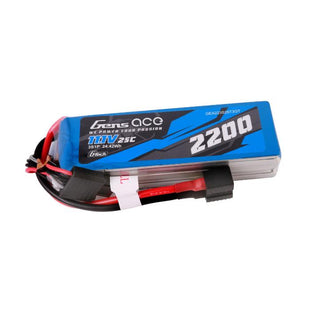 Gens Ace 2200mAh 11.1V 3S1P 25C G-Tech Lipo Battery Pack With EC3, Deans And XT60 Adapter For RC Plane