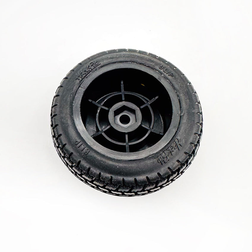 HackFab Blip Front Premounted Mini Oval Tires fits Losi Mini (Super Soft) (Black) (2)