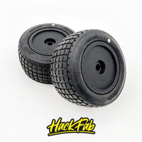 HackFab Mini-T/B Rear Slipstream Mini Wheel (Black) (2)