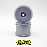 HackFab Slipstream Mini Wheel fits Losi Mini-T/B Rear (Silver) (2)