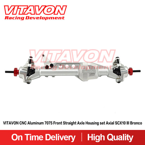 VITAVON CNC Aluminum 7075 Front & Rear Axle Housing Set for Axial SCX10 III