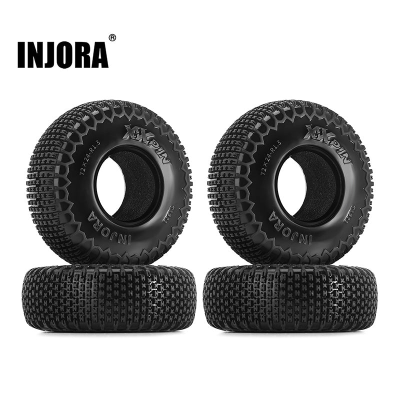 INJORA XHX Pin 1.3" Tires; 72-24mm-R1.3 (4)