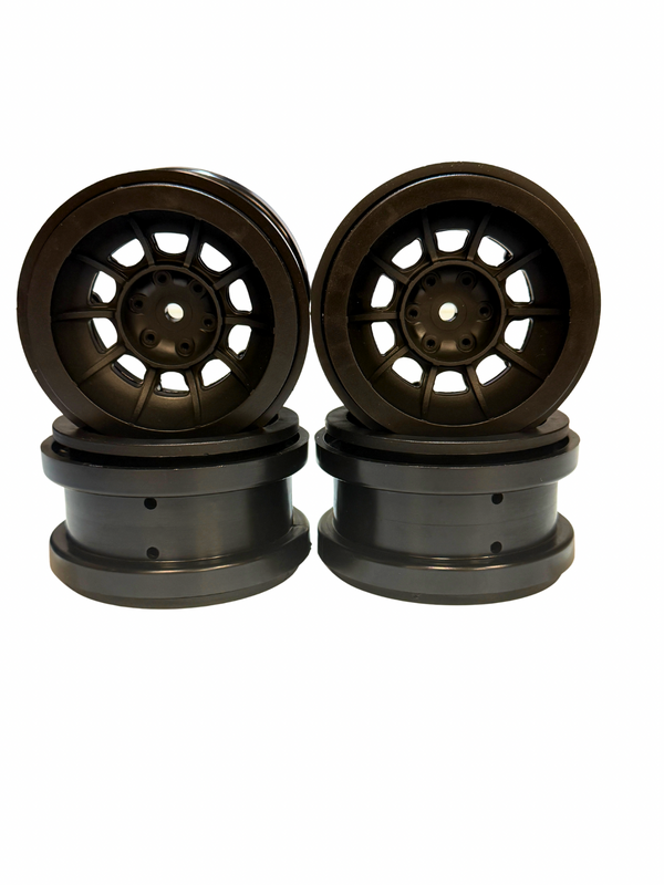 JConcepts 2.9" Hazard Plastic Beadlock Wheels for SCX6 (4)