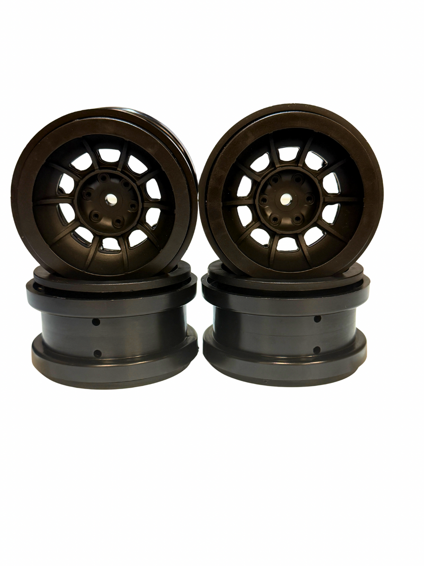 JConcepts 2.9" Hazard Plastic Beadlock Wheels for SCX6 (4)