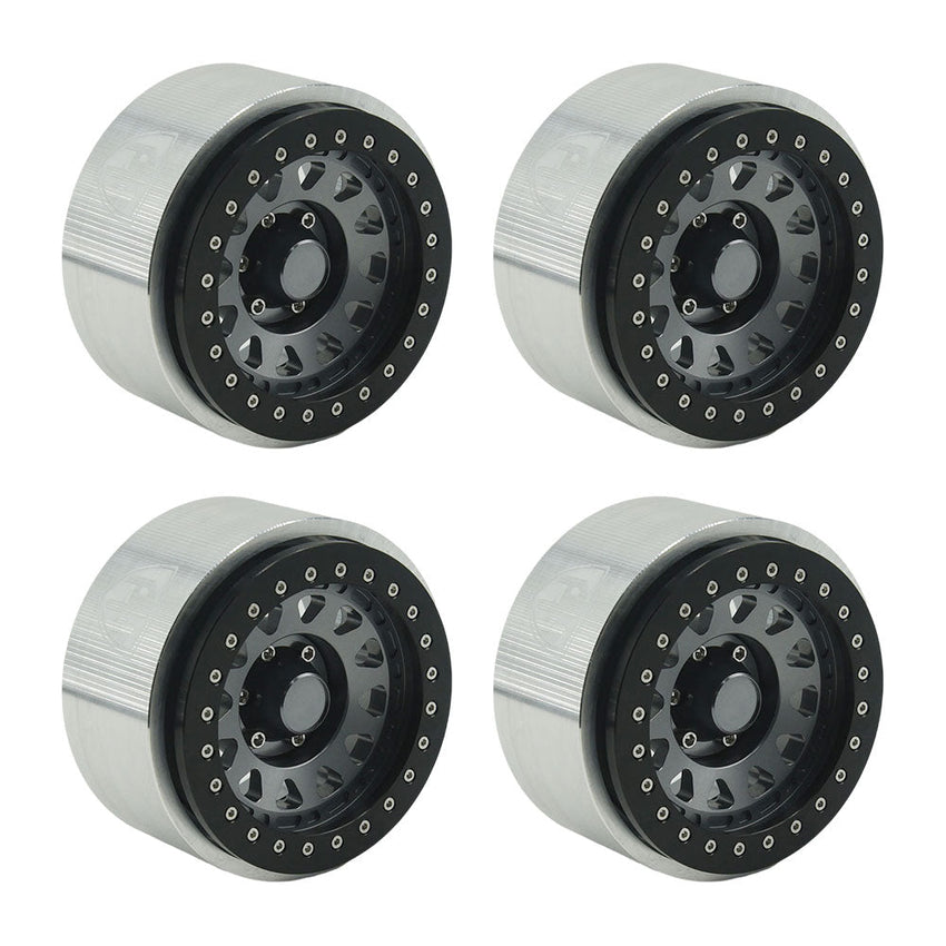 Powerhobby Axial SCX6 2.9” Aluminum Bead lock Wheels, Diamond (4)