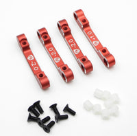 Powerhobby Aluminum Suspension Mount Set (+1.0/-2.0) MST RMX 2.5, RED