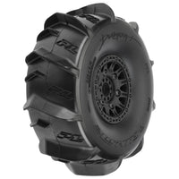 Proline 5.75 Dumont Sand/Snow 2.2 F/R MTD 1/7 17mm Black Raid Wheels/Tires (2): Mojave/UDR