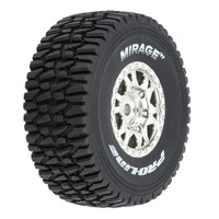 Proline 1/16 Mirage TT F/R Tires MTD 12mm Silver Impulse (4): Mojave Grom