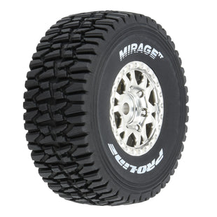 Proline 1/16 Mirage TT F/R Tires MTD 12mm Silver Impulse (4): Mojave Grom