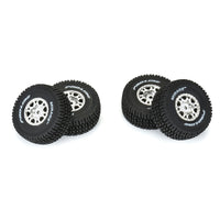 Proline 1/16 Mirage TT F/R Tires MTD 12mm Silver Impulse (4): Mojave Grom