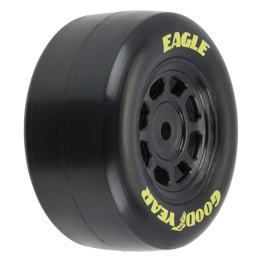 Pro-Line 1/12 Goodyear Eagle Truck/Retro Tire F/R MTD Blk Wheels (4): NASCAR
