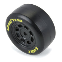 Pro-Line 1/12 Goodyear Eagle Truck/Retro Tire F/R MTD Blk Wheels (4): NASCAR