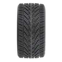 Proline 1/12 Goodyear Eagle Rain Tire F/R MTD Gray Wheels (4): Losi NASCAR