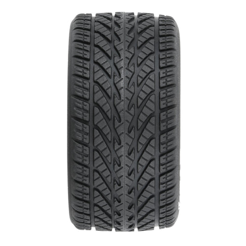 Proline 1/12 Goodyear Eagle Rain Tire F/R MTD Gray Wheels (4): Losi NASCAR