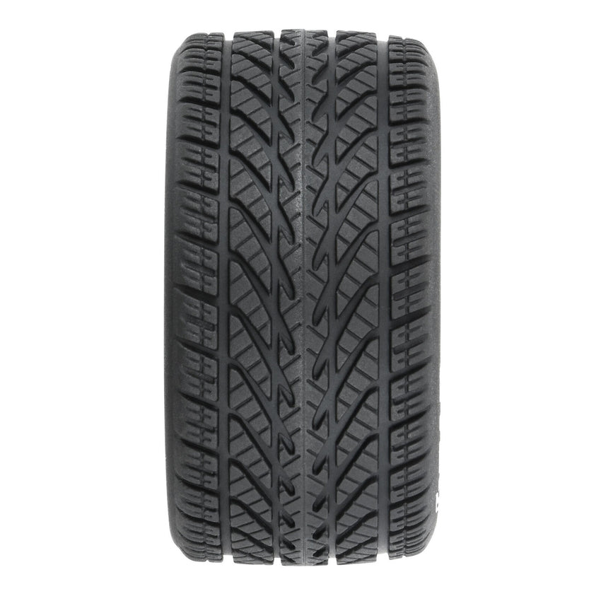 Proline 1/12 Goodyear Eagle Rain Tire F/R MTD Gray Wheels (4): Losi NASCAR