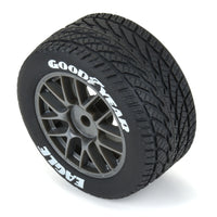 Proline 1/12 Goodyear Eagle Rain Tire F/R MTD Gray Wheels (4): Losi NASCAR
