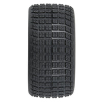 Proline 1/12 Goodyear Eagle Dirt Tire F/R MTD Gray Wheels (4): Losi NASCAR