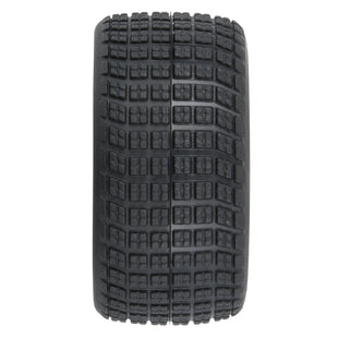 Proline 1/12 Goodyear Eagle Dirt Tire F/R MTD Gray Wheels (4): Losi NASCAR