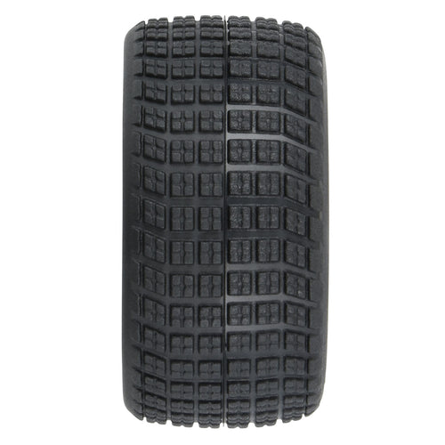 Proline 1/12 Goodyear Eagle Dirt Tire F/R MTD Gray Wheels (4): Losi NASCAR