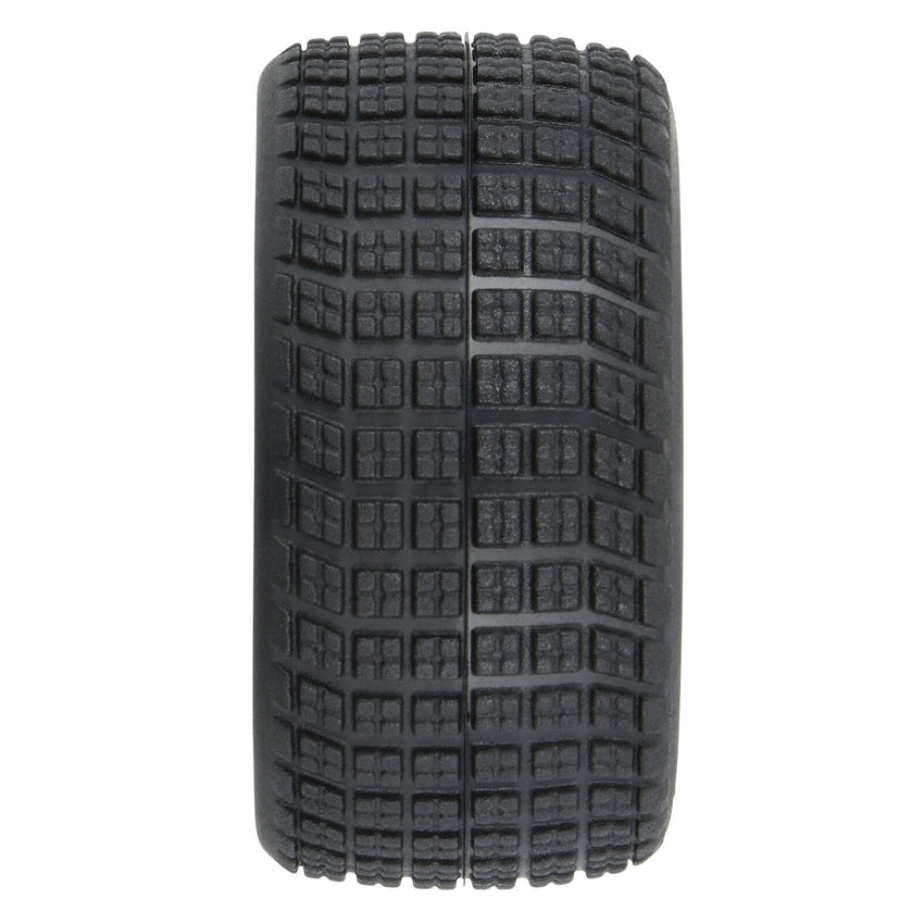 Proline 1/12 Goodyear Eagle Dirt Tire F/R MTD Gray Wheels (4): Losi NASCAR
