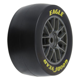 Proline 1/12 Goodyear Eagle Option Tire F/R MTD Gray Wheels (4): NASCAR (CURRENTLY only available for in store sales for our local track drivers)