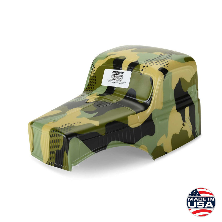 Proline 1/10 Limited Edition Pre-Cut/Pre-Painted Comp Wagon Cab-Only Body 12.3" (313mm) Wheelbase Crawlers, Camo