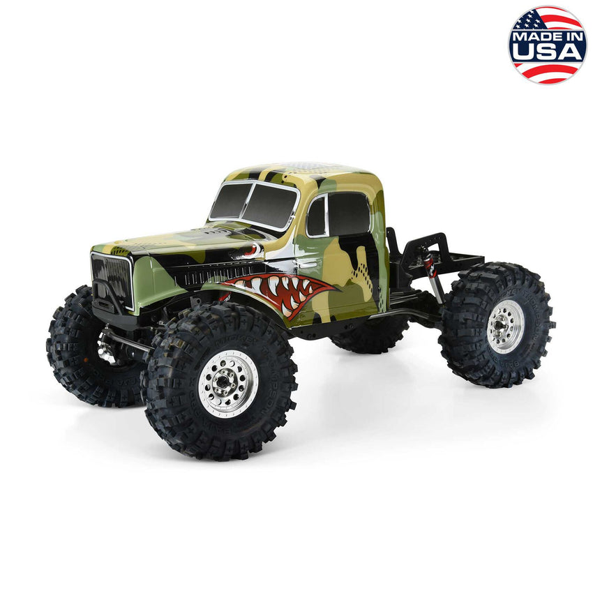 Proline 1/10 Limited Edition Pre-Cut/Pre-Painted Comp Wagon Cab-Only Body 12.3" (313mm) Wheelbase Crawlers, Camo