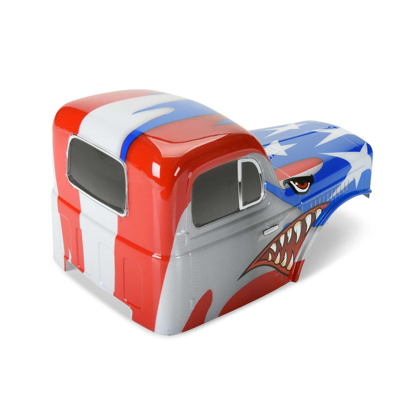 Proline 1/10 Limited Edition Pre-Cut/Pre-Painted Comp Wagon Cab-Only Body 12.3" (313mm) Wheelbase Crawlers, Stars & Stripes
