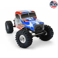 Proline 1/10 Limited Edition Pre-Cut/Pre-Painted Comp Wagon Cab-Only Body 12.3" (313mm) Wheelbase Crawlers, Stars & Stripes