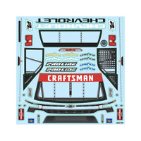 Proline 1/12 Pre-Cut 2024 Chevy Silverado Truck Clear Body: Losi NASCAR