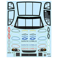 Proline 1/12 Pre-Cut 1996 / 1997 Chevy Monte Carlo Clear Body: Losi NASCAR