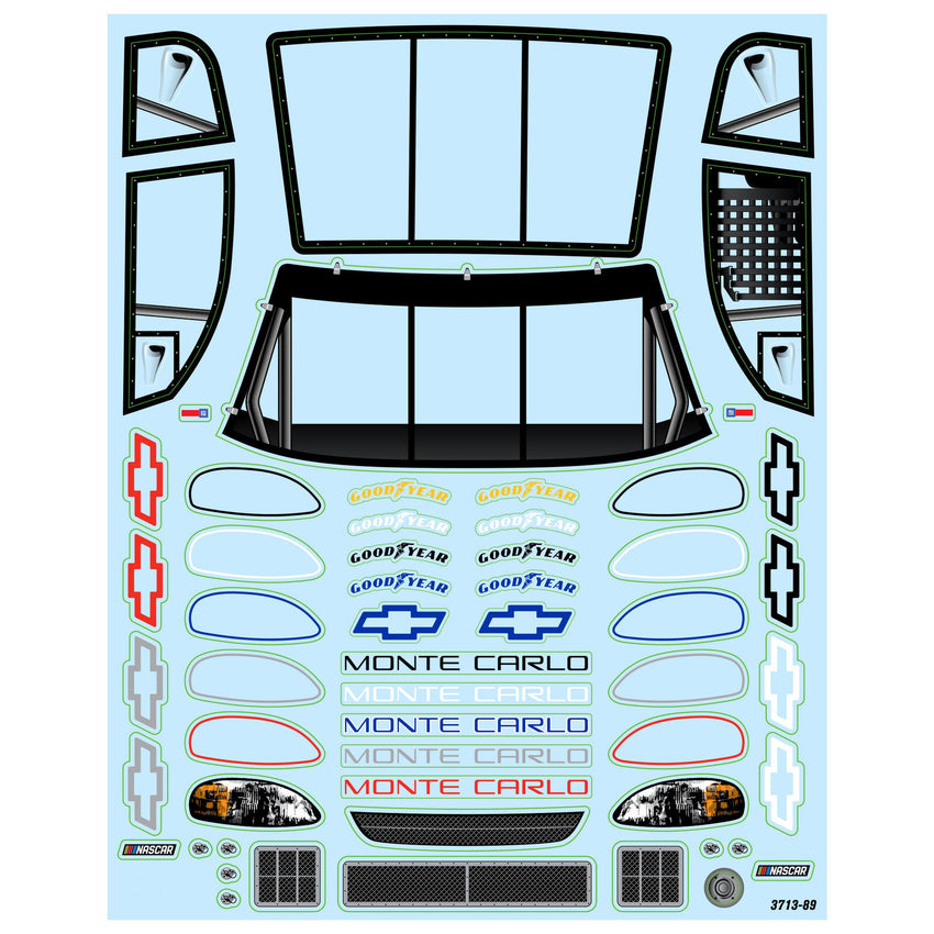 Proline 1/12 Pre-Cut 1996 / 1997 Chevy Monte Carlo Clear Body: Losi NASCAR