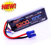 Powerhobby 4S 14.8V 5200mAh 50C Lipo Battery Soft Case 4-Cell w EC5 Plug