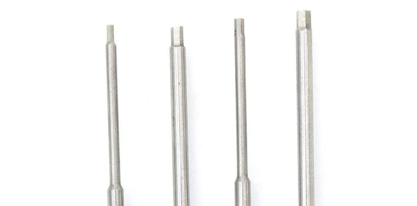 Powerhobby RC Hex Driver 1/4" Power Tool Tip Set Standard 0.05", 1/16", 5/64", 3/32"