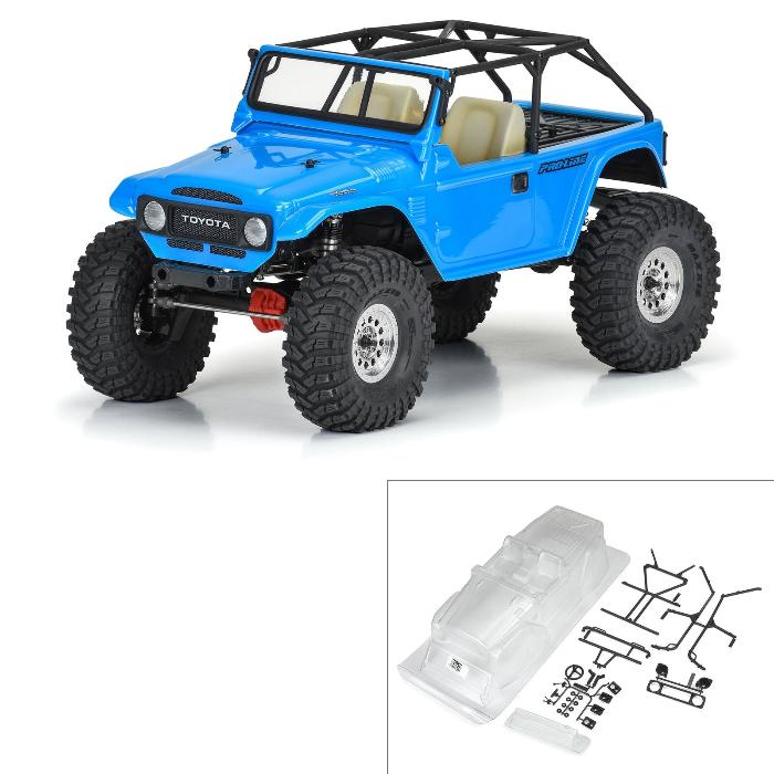 Pro-Line 1/10 1979 Toyota Land Cruiser FJ40 Clear Body/Cage 12.3" WB Crawlers