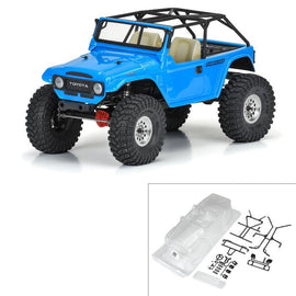 Pro-Line 1/10 1979 Toyota Land Cruiser FJ40 Clear Body/Cage 12.3" WB Crawlers