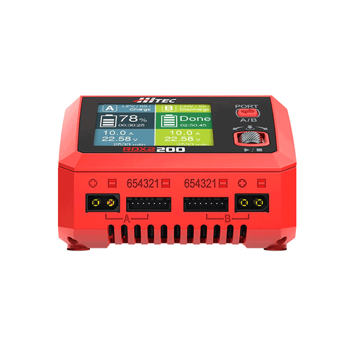 Hitec RDX2 200 Dual Smart LiPo Battery Balance Charger (6S/10A/DC-200W/AC-100W)