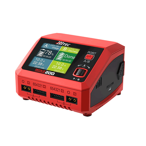 Hitec RDX2 200 Dual Smart LiPo Battery Balance Charger (6S/10A/DC-200W/AC-100W)