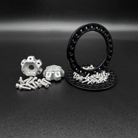 Reefs RC BLADE 1.9" Aluminum Beadlock Wheels w/Reef Hubs & Rings (Silver) (4)