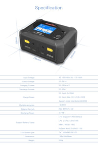 Ultra Power UP10 100W / 200W Dual Port Multi Chemistry AC / DC Charger